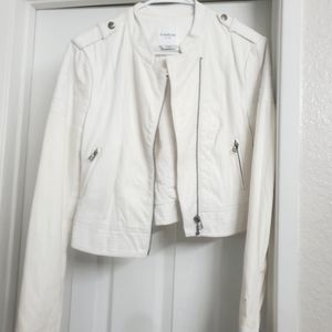Bebe white jacket